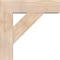 Ekena Millwork Traditional Block Smooth Bracket w/ Offset Brace, Douglas Fir, 7 1/2"W x 26"D x 26"H BKT0806X26X26TRA05SDF - alternate 4